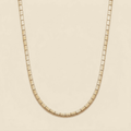 Beaded Tennis Chain Choker - Gold