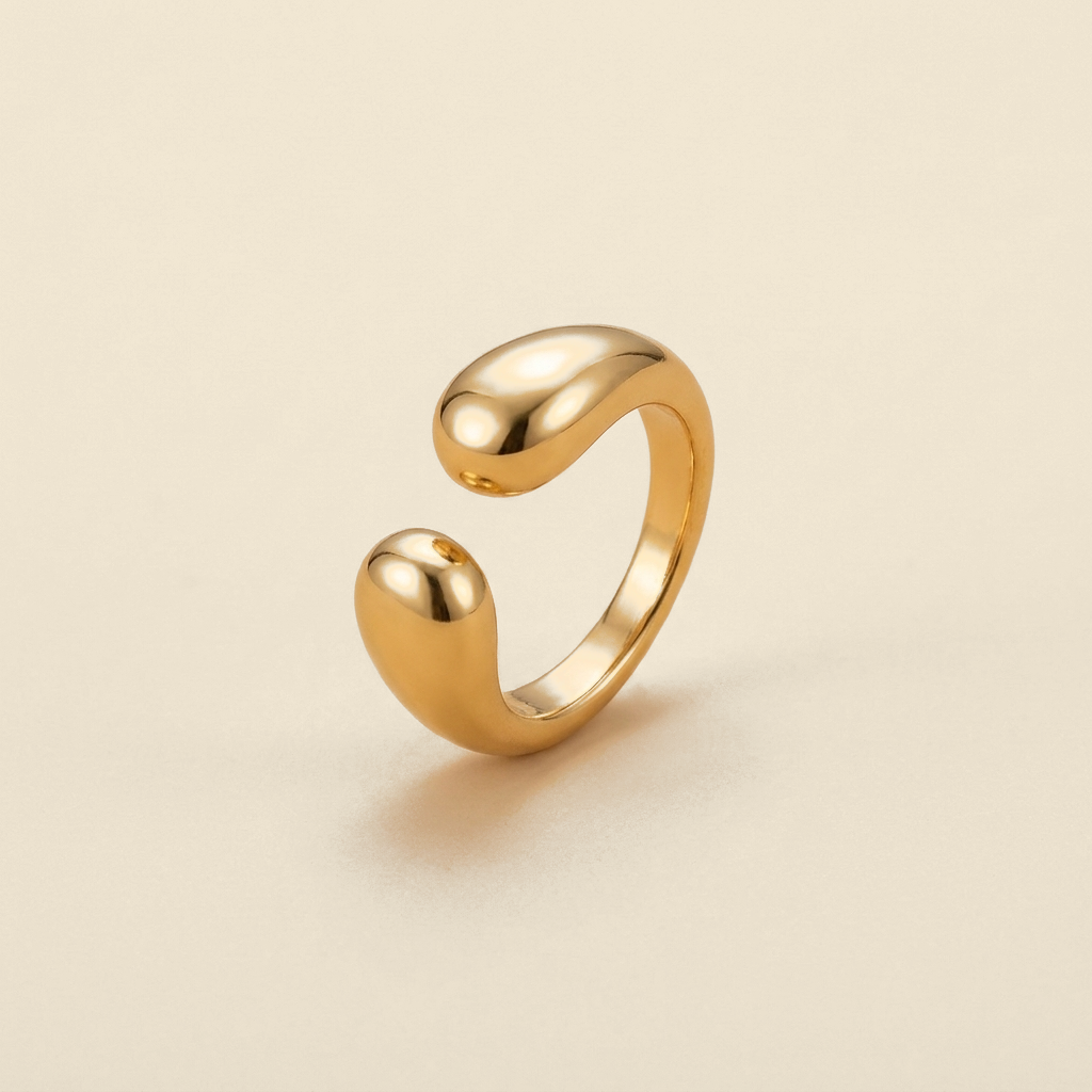 Clip-On Ear Cuff - gold color