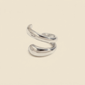 Clip-On Ear Cuff - silver color