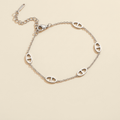 Curb Chain Bracelet - silver color