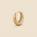 Minimalist Huggie Hoops - gold color