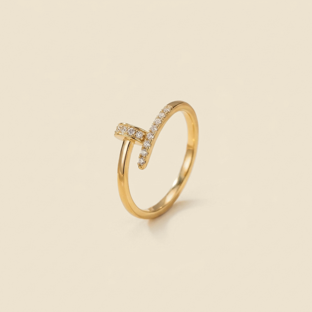 Sculpted Nail Ring