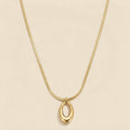 Sculptural O-Ring Pendant Necklace