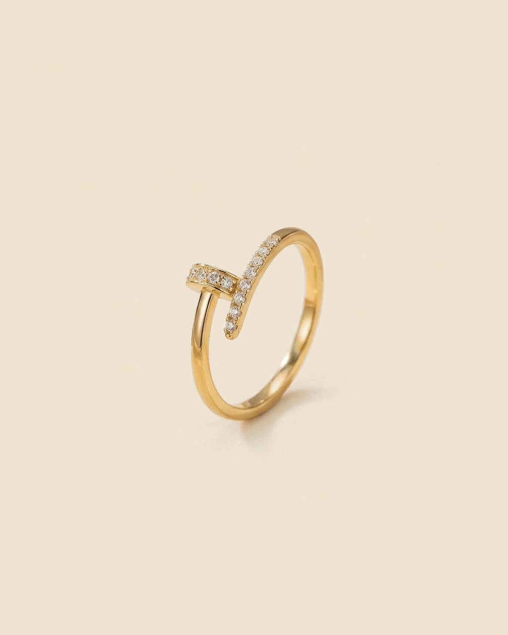 Sculpted Nail Ring