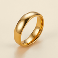 Smooth Band Ring - gold color