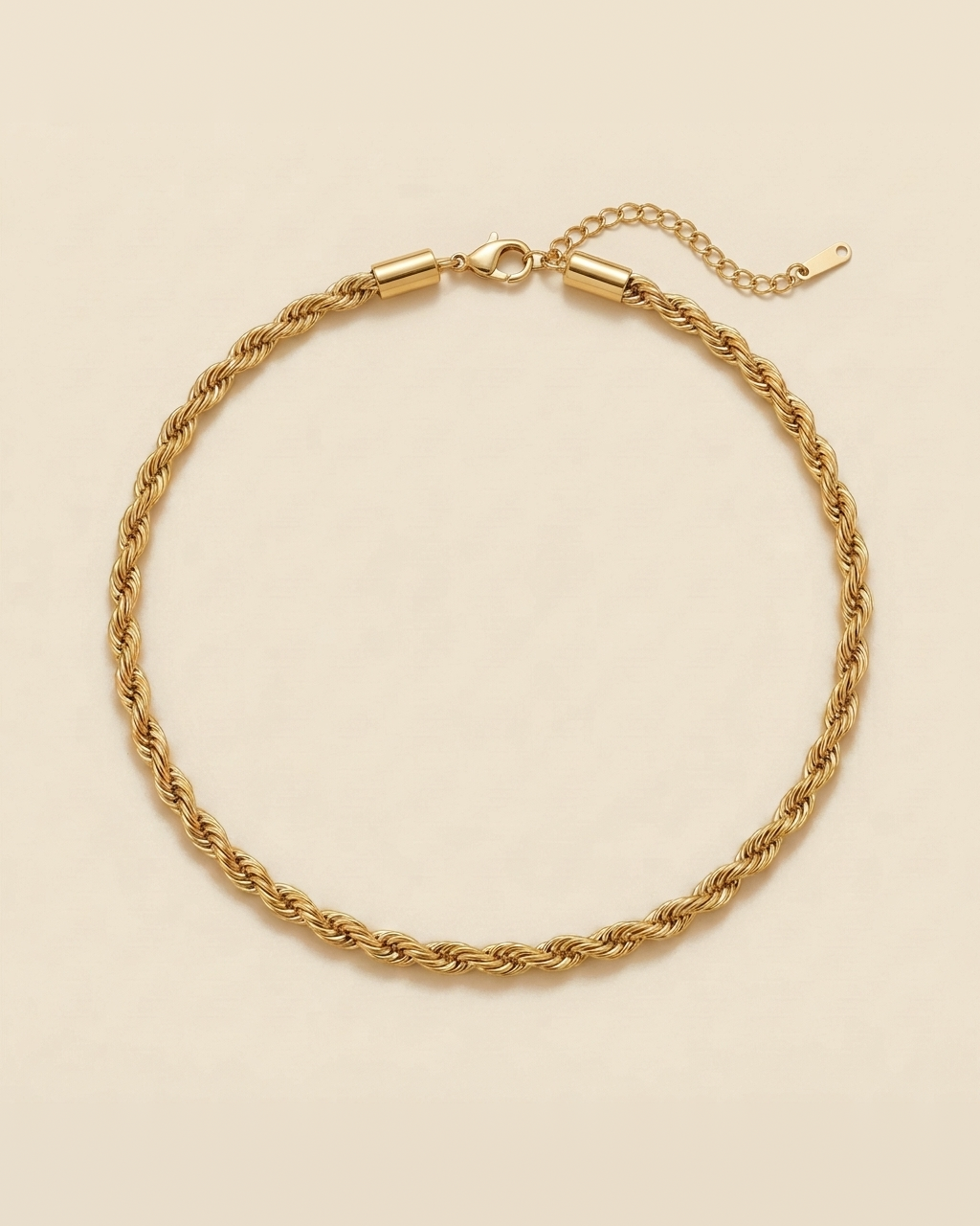 Twisted Chain Necklace - rope chain design