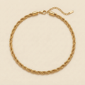 Twisted Chain Necklace - rope chain design