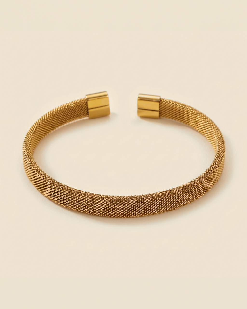 Woven Cuff Bracelet - fine mesh weave design
